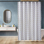 Bathroom Shower Curtain, Water Resistant Fabric with Rust Proof Grommets & Hooks, Weighted Hem, Machine Washable, 72"x72", Light Brown, Beige