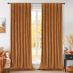 Green Velvet Curtains 84 Inch Length, Thermal Insulated Blackout Curtains Room Darkening Drapes with Back Tab and Rod Pocket for Living Room/French Door, Set of 2 Panels, 52 x 84 Inch