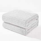 Fleece Throw Blanket Extra Large, Super Soft and Warm Blankets for Couch, Sofa and Bed Waffle Textured, Cozy, Fuzzy and Lightweight (Slate Blue, 50x70 Inches)