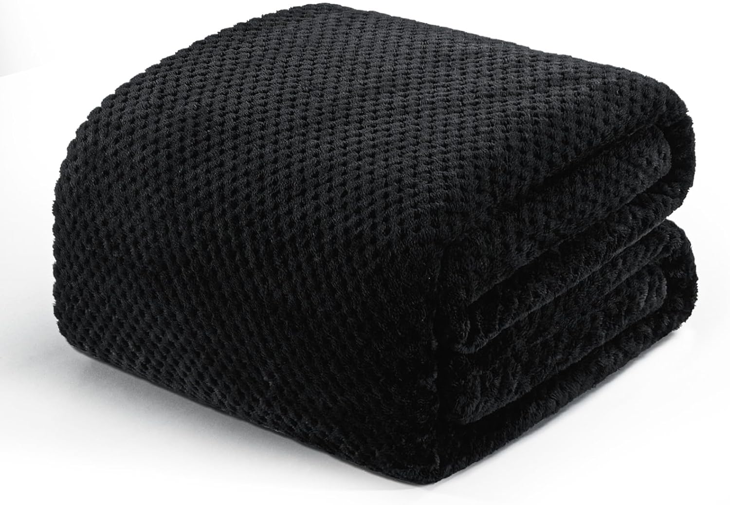 Fleece Throw Blanket Extra Large, Super Soft and Warm Blankets for Couch, Sofa and Bed Waffle Textured, Cozy, Fuzzy and Lightweight (Slate Blue, 50x70 Inches)