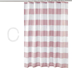 Bathroom Shower Curtain, Water Resistant Fabric with Rust Proof Grommets & Hooks, Weighted Hem, Machine Washable, 72"x72", Light Brown, Beige