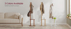Coat Rack, Free Standing Coat Stand, Hall Coat Tree with 8 Hooks and Storage Shelf, 67.2 Inch Tall, for Coats, Hats, Bags, for Entryway, Hallway, Bedroom, Caramel Brown URCR040K01