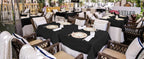 Rectangle Tablecloth - 60 x 84 Inch - Stain and Wrinkle Resistant Washable Polyester Table Cloth, Decorative Fabric Table Cover for Dining Tables, Buffet Parties and Camping, Black