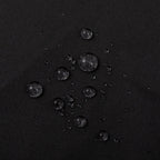 Waterproof Fabric Shower Curtain Soft Hotel Quality - 3 Magnets at Bottom, Premium Black Shower Curtain Liner for Bathroom, Light-Weight Cloth & Washable - 72x72, Black