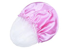 4 PCS Shower Caps for Women, Elastic and Reusable Bath Caps, Double Waterproof Layers Shower Cap, Bathing Shower Caps, Environmental Protection Hair Bath Hat - Printed Color