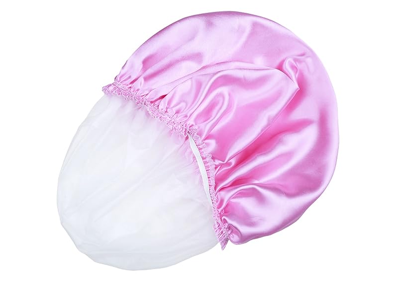 4 PCS Shower Caps for Women, Elastic and Reusable Bath Caps, Double Waterproof Layers Shower Cap, Bathing Shower Caps, Environmental Protection Hair Bath Hat - Printed Color