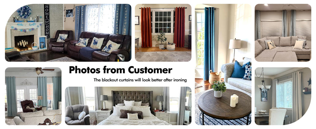 100% Blackout Linen Textured Curtains for Bedroom Solid Thermal Insulated Natural Beige Grommet Room Darkening Curtains & Drapes Luxury Decor for Living Room Nursery 52 x 84 Inch (2 Panels)