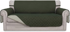 Easy-Going Reversible Couch Cover for 3 Cushion Couch Sofa Cover for Dogs Water Resistant Furniture Protector Cover with Foam Sticks Elastic Straps for Pet Cat (Sofa, Gray/Light Gray)