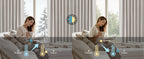 100% Blackout Linen Curtains for Bedroom, Ivory Solid Luxury Decor Thermal Insulation Room Darkening Drapes for Living Room Nursery Back Tab Rod Pocket 42 x 84 Inches, 2 Panels