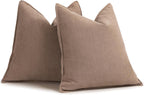 Rust Chenille Throw Pillow Covers