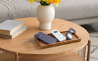 11.7" Bathroom Vanity Tray for Counter - Acacia Wood Decorative Tray for Toilet Tank Makeup Perfume Jewelry Catchall Coffee Table - Wooden Kitchen Countertop Organizer for Soap Dispenser