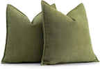 Rust Chenille Throw Pillow Covers