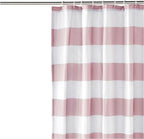 Bathroom Shower Curtain, Water Resistant Fabric with Rust Proof Grommets & Hooks, Weighted Hem, Machine Washable, 72"x72", Light Brown, Beige