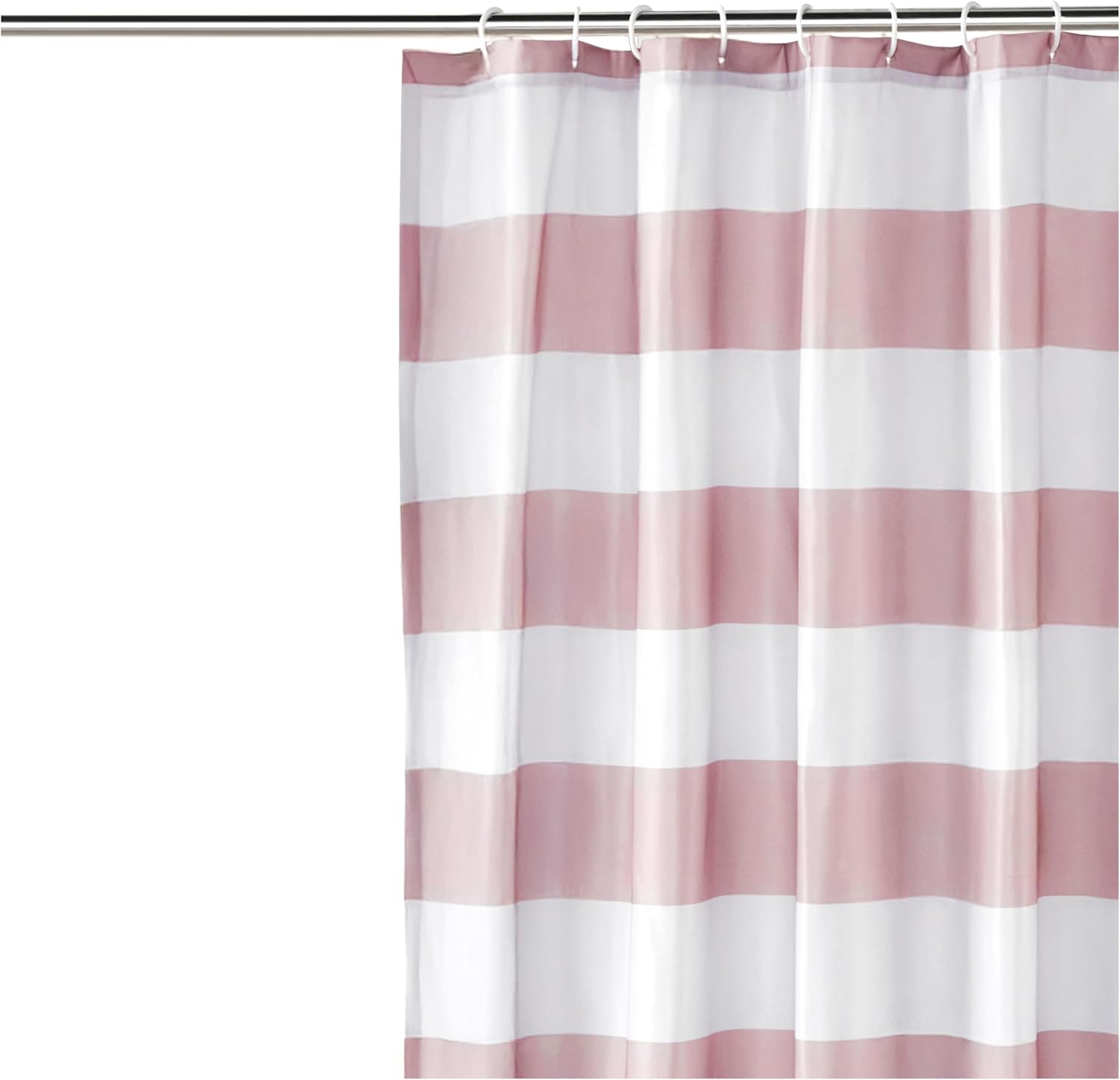 Bathroom Shower Curtain, Water Resistant Fabric with Rust Proof Grommets & Hooks, Weighted Hem, Machine Washable, 72"x72", Light Brown, Beige