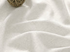 Cream Linen Back Tab Curtains 84 Inch Length for Living Room 2 Panel Set Neutral Modern Farmhouse Window Privacy Semi Sheer Linen Drapes Rustic Pinch Pleated Look Curtain Natural Ivory Colored