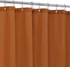 Waterproof Fabric Shower Curtain Soft Hotel Quality - 3 Magnets at Bottom, Premium Black Shower Curtain Liner for Bathroom, Light-Weight Cloth & Washable - 72x72, Black