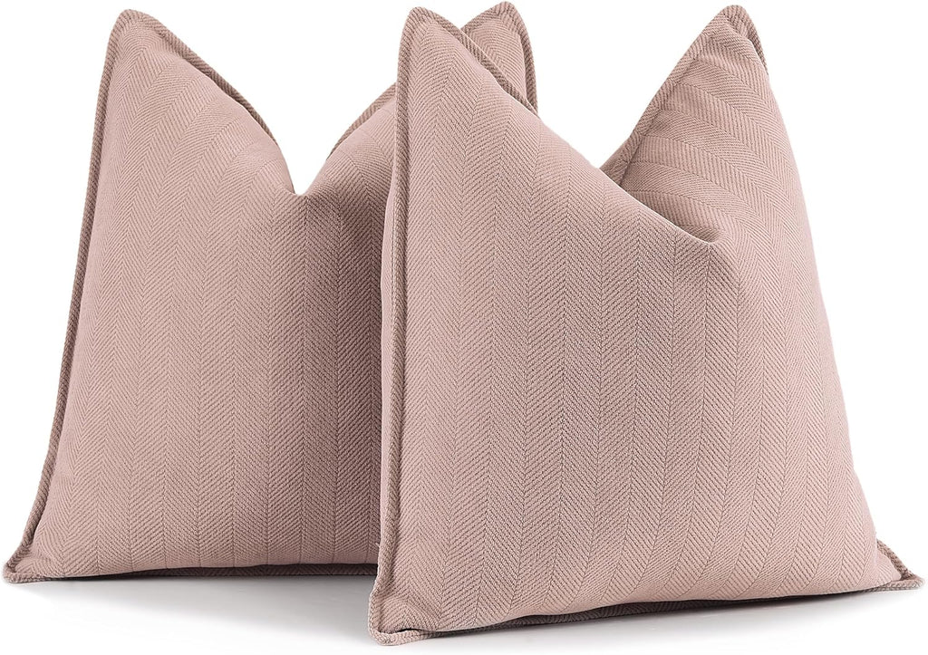 Rust Chenille Throw Pillow Covers
