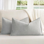Rust Chenille Throw Pillow Covers