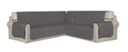 Easy-Going Reversible Couch Cover for 3 Cushion Couch Sofa Cover for Dogs Water Resistant Furniture Protector Cover with Foam Sticks Elastic Straps for Pet Cat (Sofa, Gray/Light Gray)